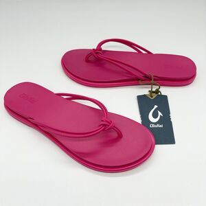 OluKai Women's 'AKA‎ Beach Sandals Pink Size 9 Flip Flops Casual Summer NWT